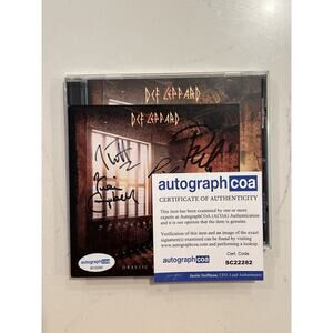 Def Leppard SIGNED Drastic Symphonies CD Autographed ACOA Authenticated #5